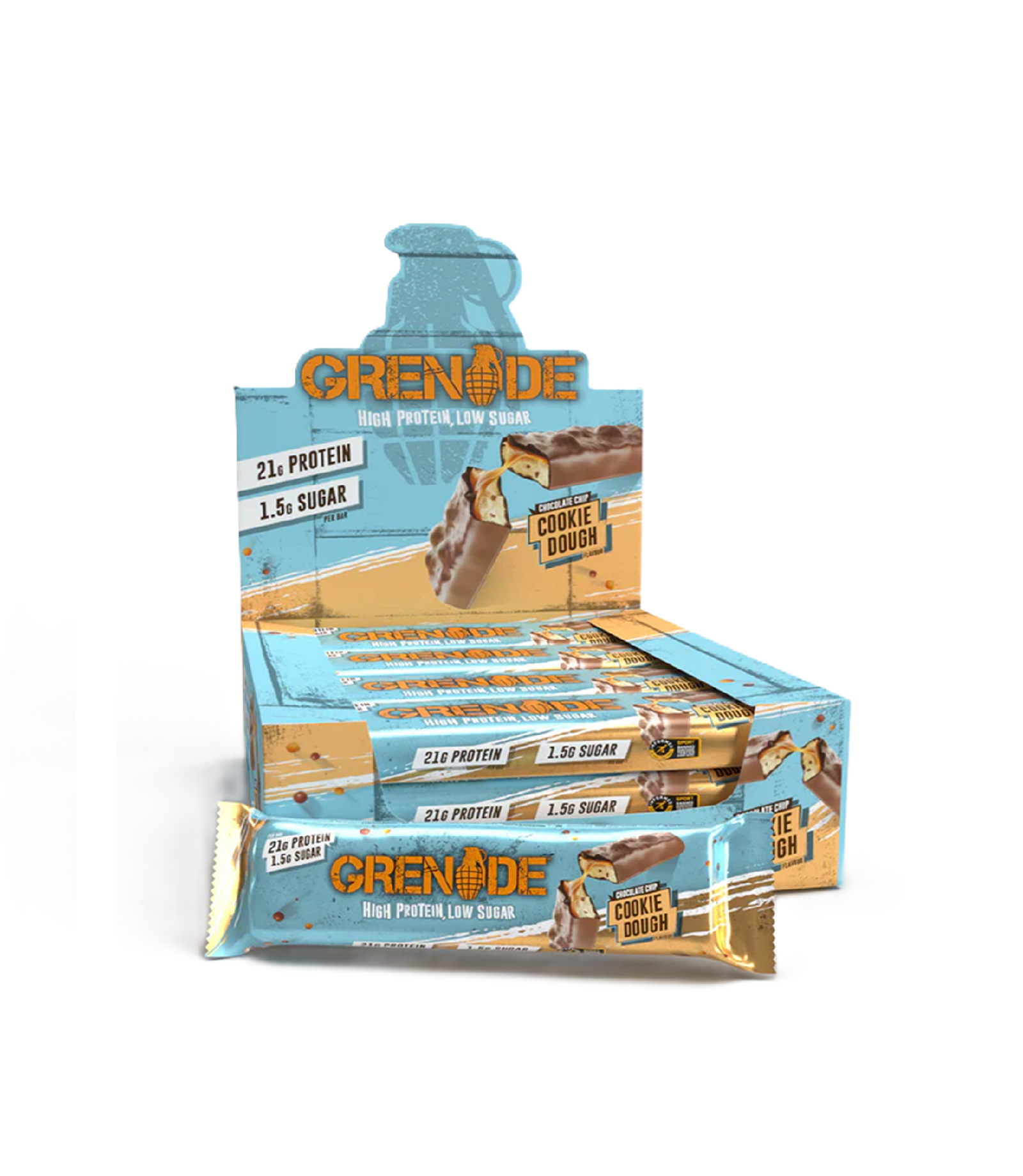 Grenade Cookie Dough Protein Bar 12 x 60gr